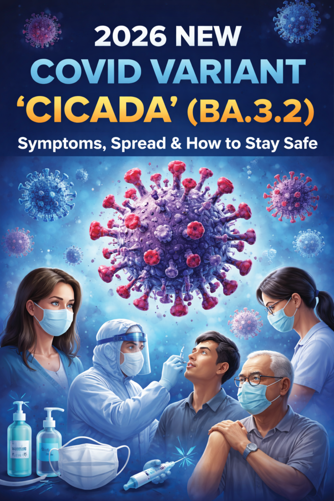 2026 New COVID Variant “Cicada” (BA.3.2): Symptoms, Spread & How to