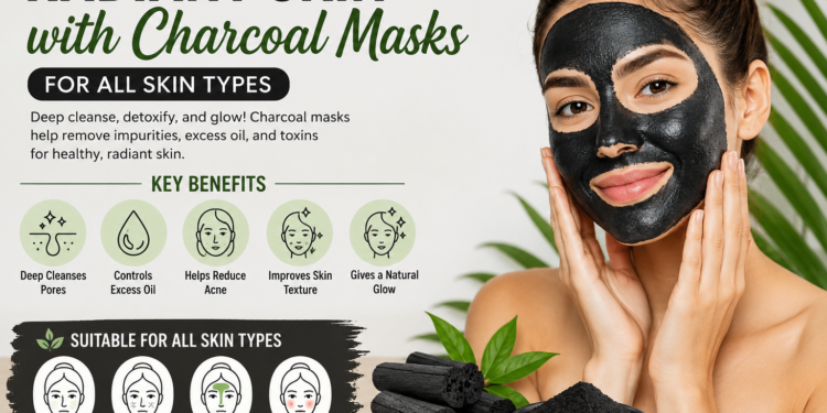 Radiant Skin with Charcoal Masks for All Skin Types